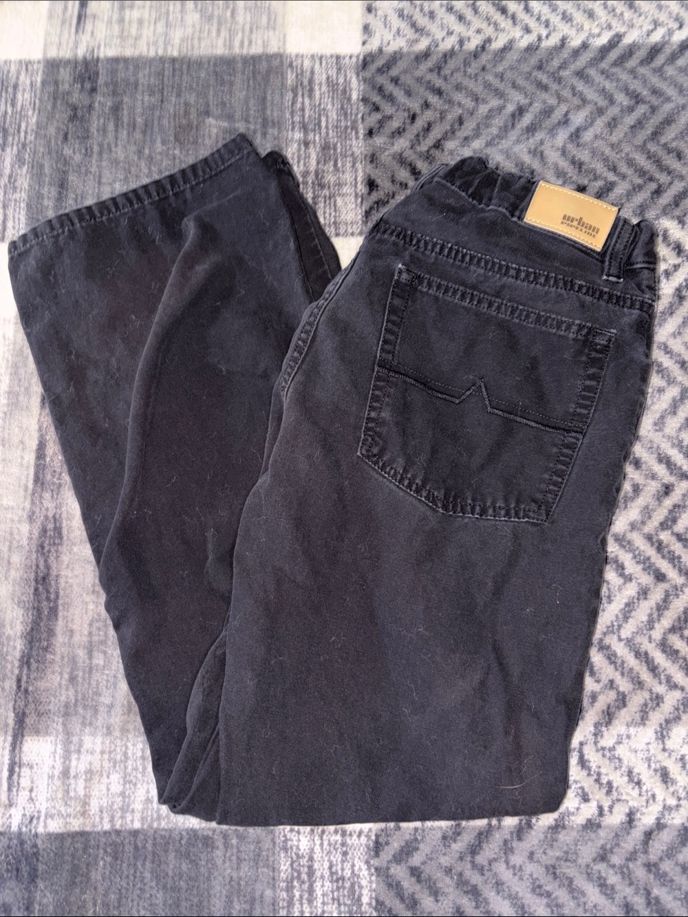 urban pipeline Black Pull-On Kids Denim Pants